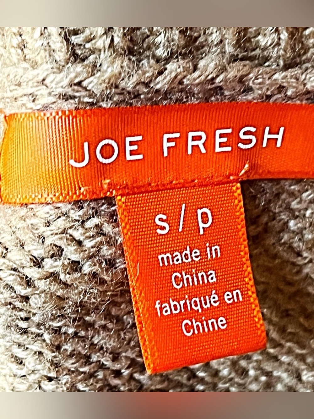 Joe Fresh Camel Cable Crewneck Sweater - Picture 6 of 7